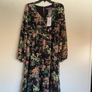 New Women’s Floral Midi Dress NWT